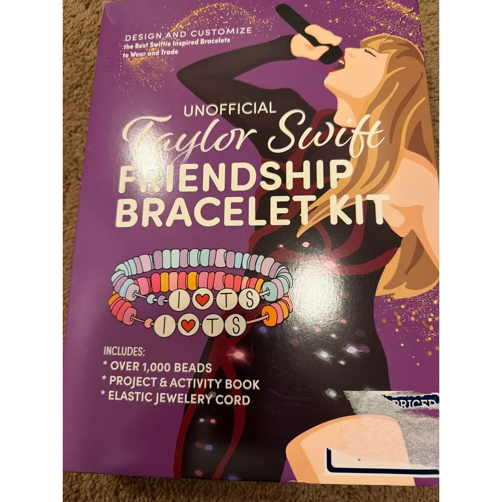 Taylor‎ Swift Friendship Bracelet Kit Over 1000 Beads Project Activity Book